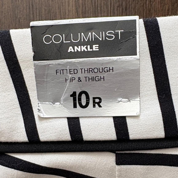 Express Black and White Striped columnist Pants - Picture 1 of 4